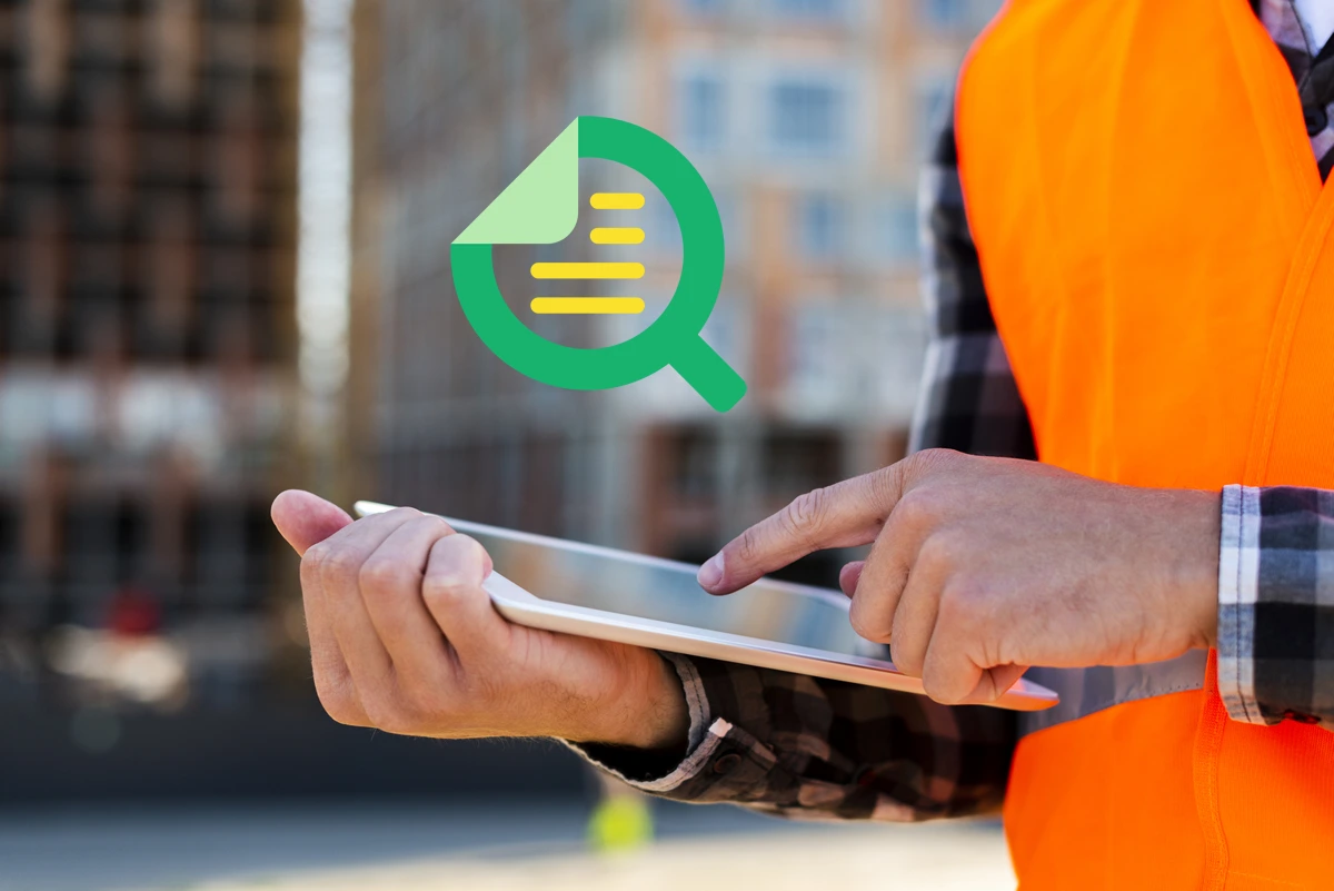 Safety Manager Using a Tablet