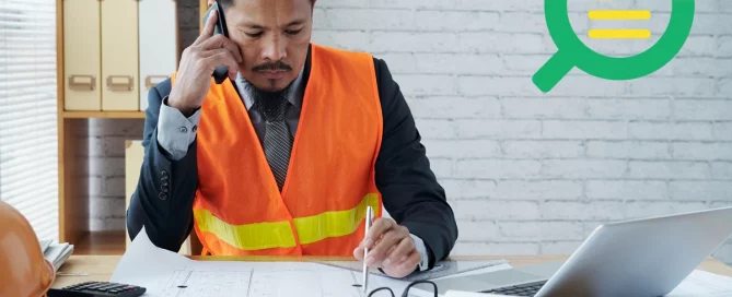 Safety Manager of a Construction Company Running an Audit and Inspection